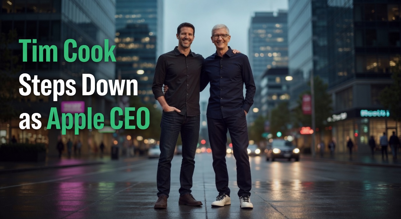 Tim Cook Steps Down as Apple CEO: John Ternus Takes Over in 2026 | FinesseDaily