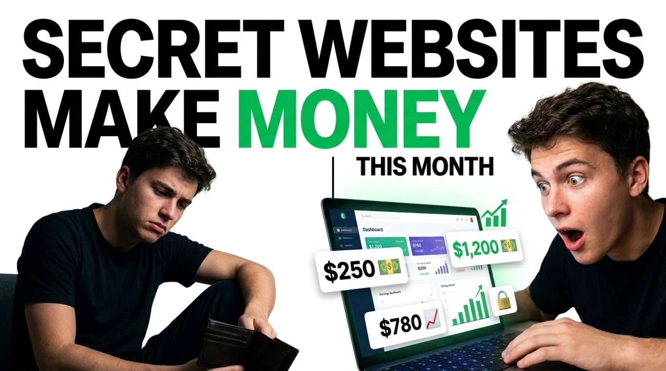 Secret Websites to Make Money Online This Month (15 Real Picks)